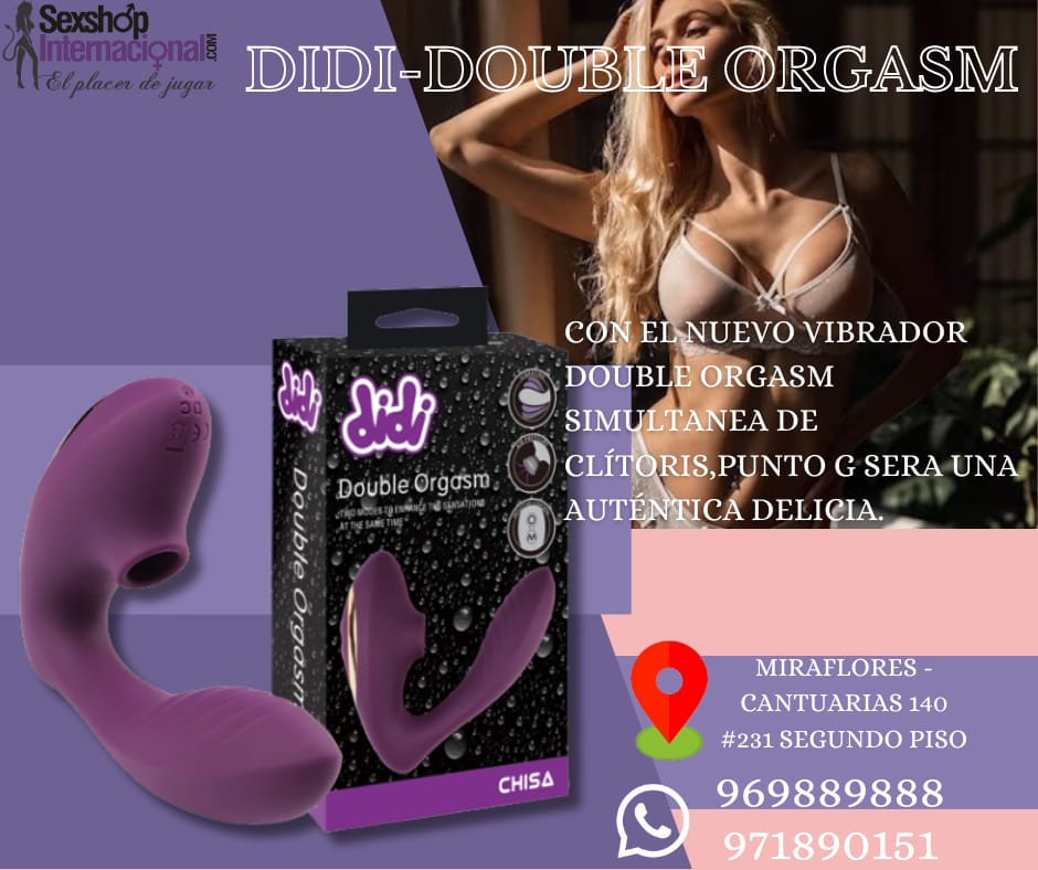 VIBRADOR SOFISTICADO-DOBLE ESTIMULACION-DIDI-SUMERGIBLE-SEXSHOP LIMA 971890151